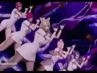 [MMD] SOMI - What You Waiting Sexy Striptease KDA Ahri Akali Kaisa Evelynn Seraphine